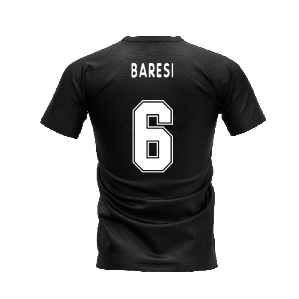 Milano 1995-1996 Retro Shirt T-shirt Text (Black) (BARESI 6)