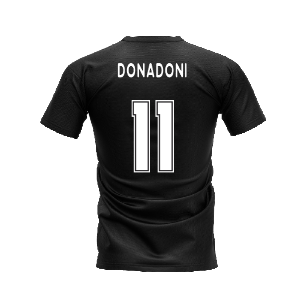 Milano 1995-1996 Retro Shirt T-shirt Text (Black) (Donadoni 11)