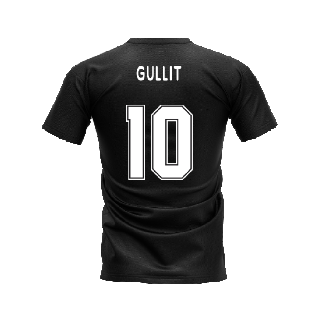 Milano 1995-1996 Retro Shirt T-shirt Text (Black) (Gullit 10)