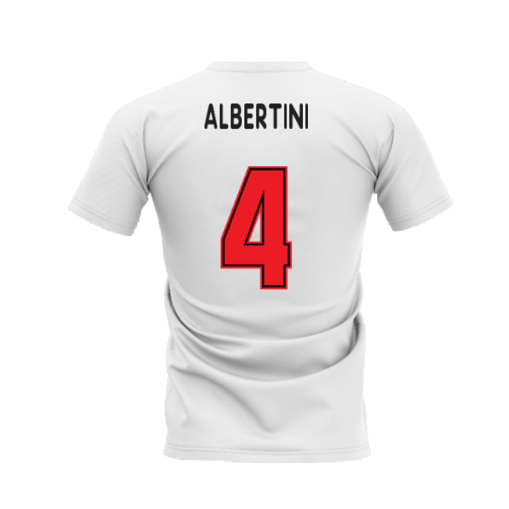 Milano 1995-1996 Retro Shirt T-shirt - Text (White) (Albertini 4)