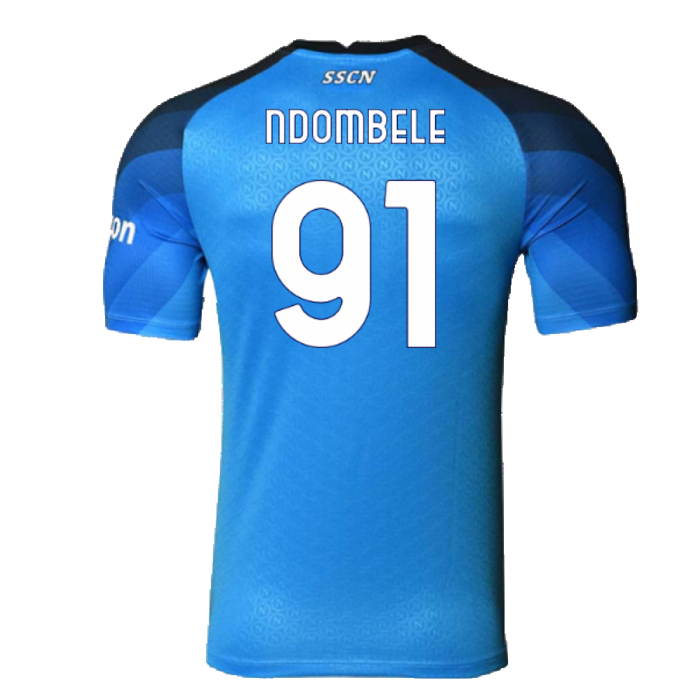 Napoli 2022-23 Player Issue Home Shirt (L) (Very Good) (Ndombele 91)