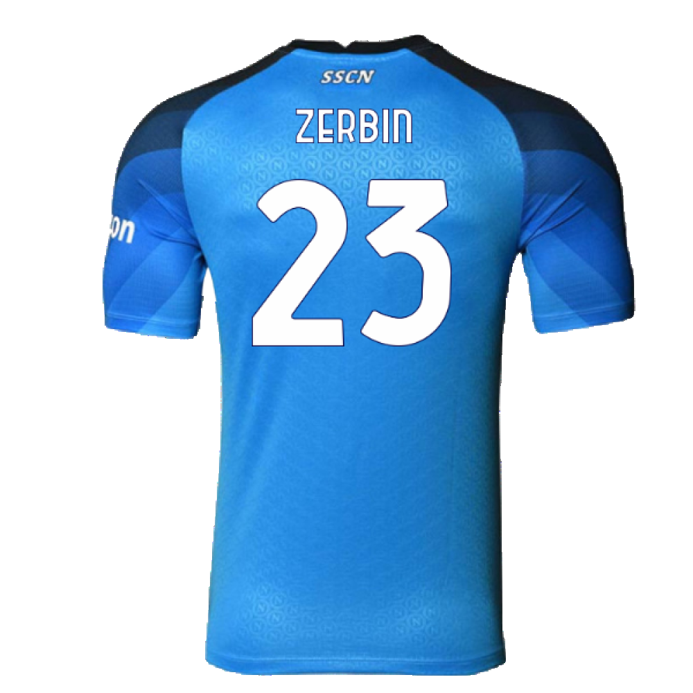 Napoli 2022-23 Player Issue Home Shirt (S) (Very Good) (Zerbin 23)