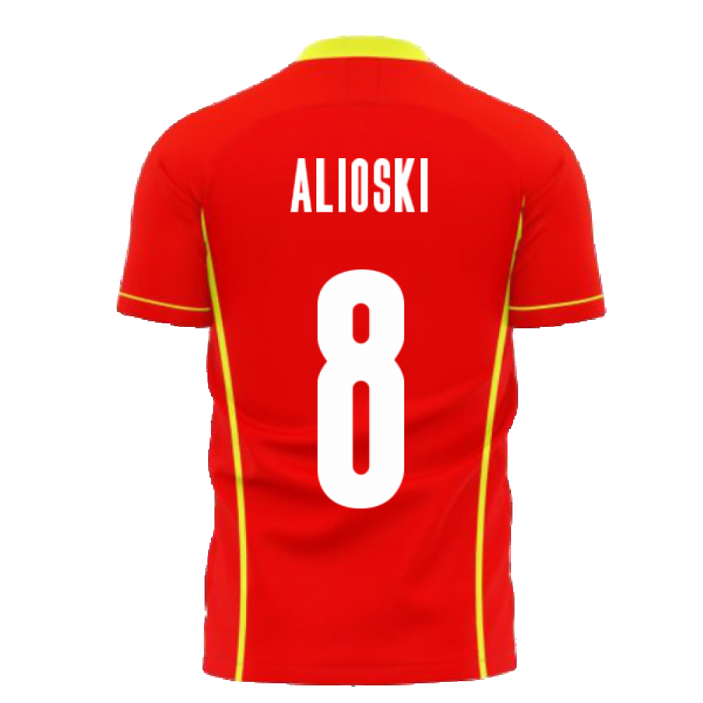  North Macedonia 2024-2025 Home Concept Shirt (Libero) (ALIOSKI 8)