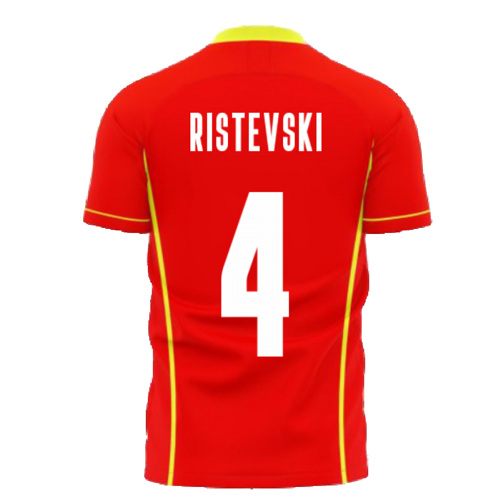  North Macedonia 2024-2025 Home Concept Shirt (Libero) (RISTEVSKI 4)