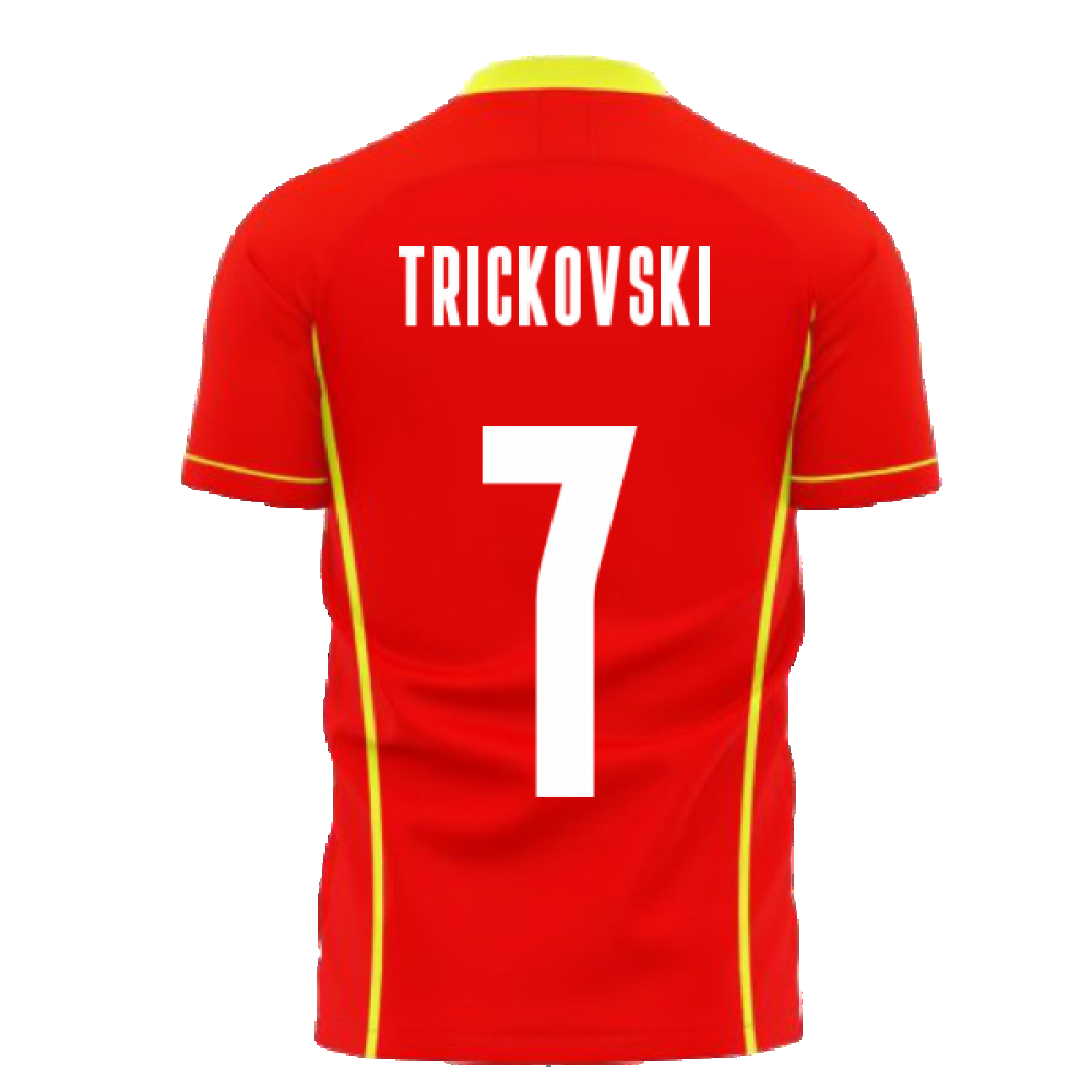  North Macedonia 2024-2025 Home Concept Shirt (Libero) (TRICKOVSKI 7)