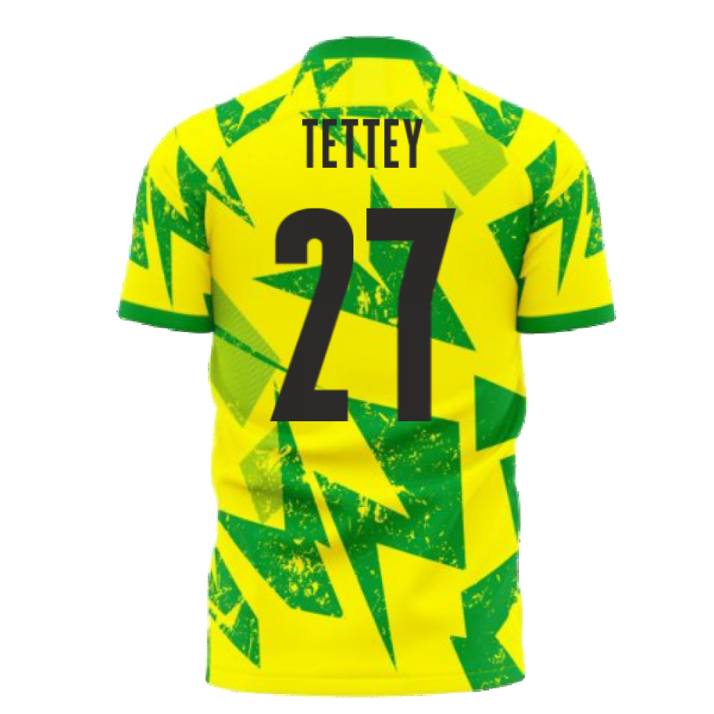 Norwich 2024-2025 Home Concept Football Kit (Libero) (Tettey 27)