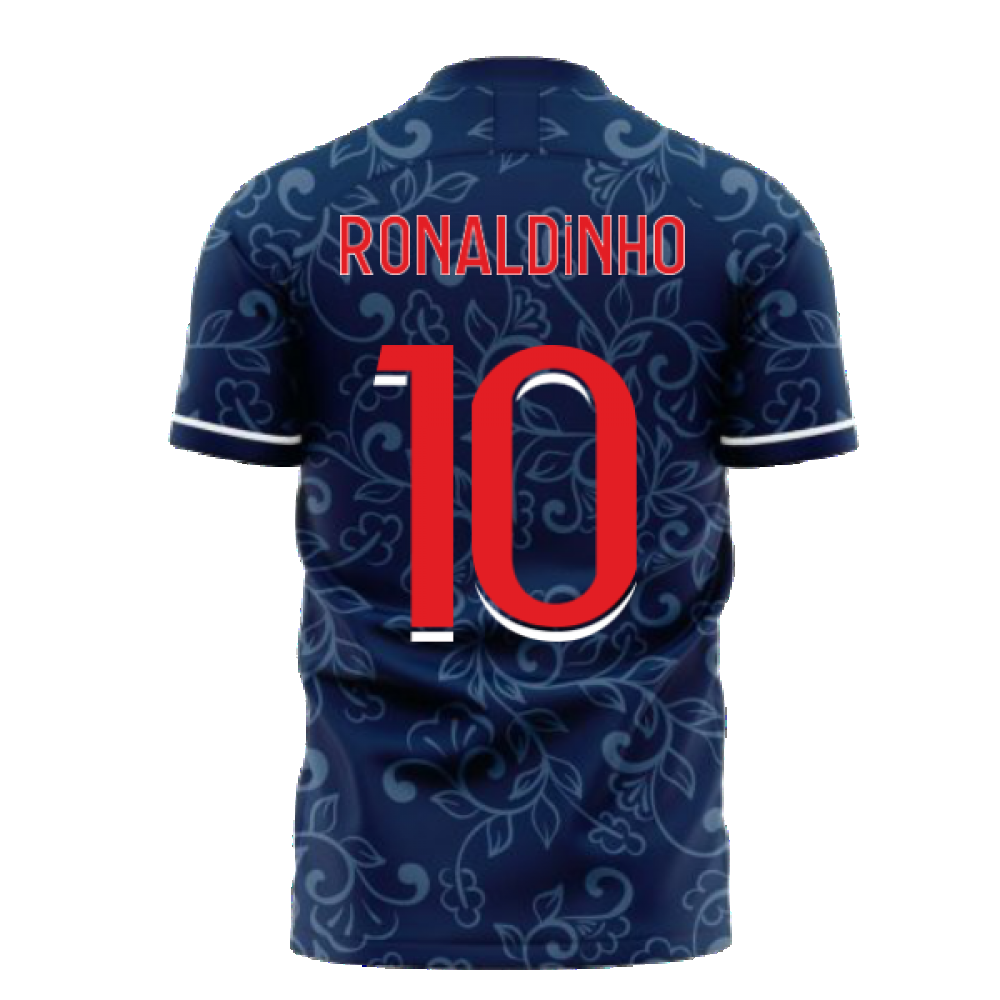 Paris 2025-2026 Home Concept Football Kit (Libero) (RONALDINHO 10)