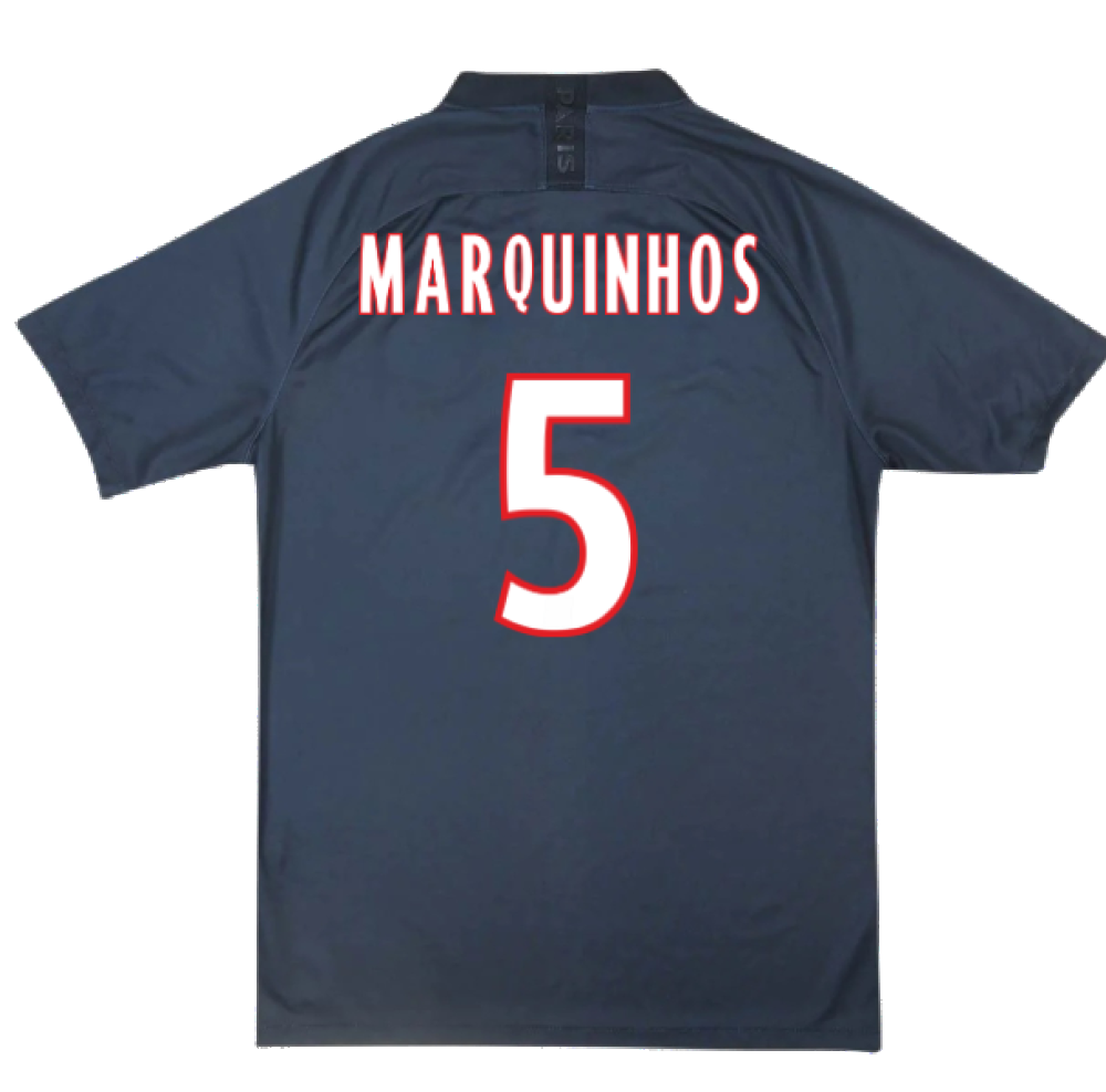 PSG 2019-20 Fourth Shirt (S) (MARQUINHOS 5) (BNWT)