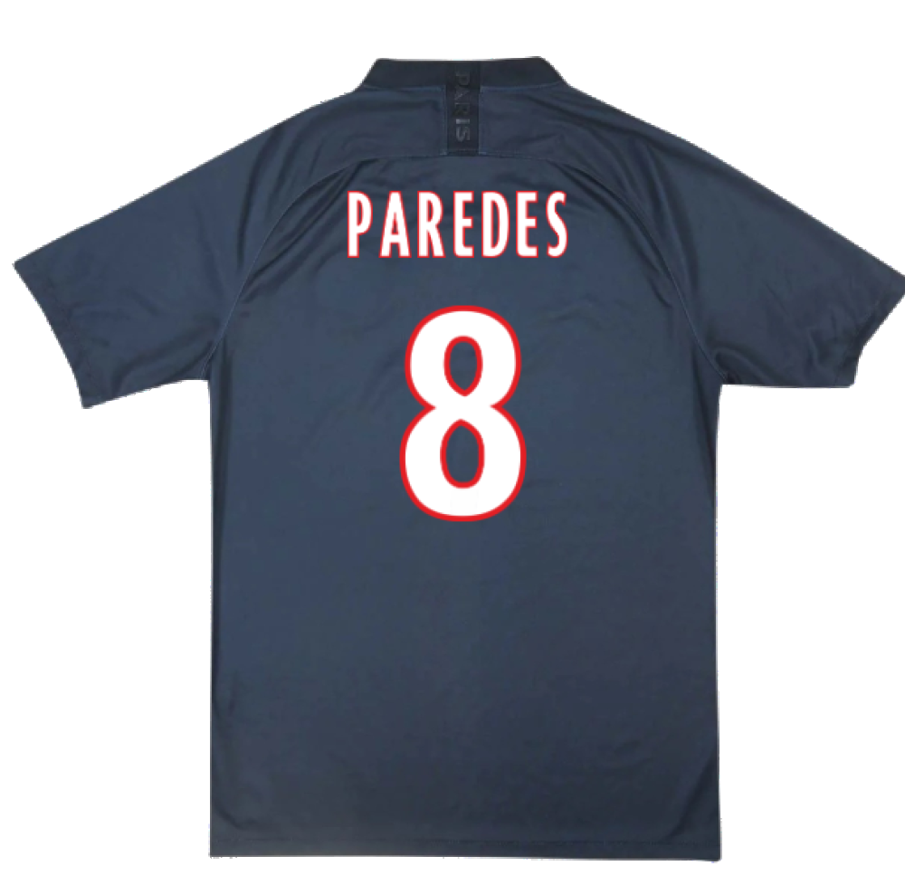 PSG 2019-20 Fourth Shirt (S) (PAREDES 8) (BNWT)