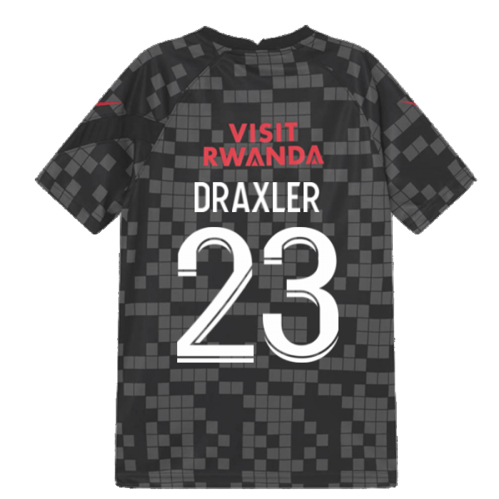 PSG 2021-2022 Pre-Match Training Shirt (Black) (DRAXLER 23)