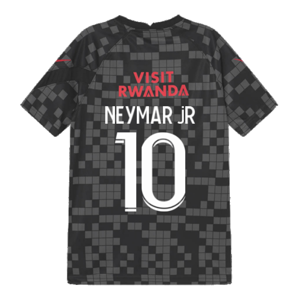 PSG 2021-2022 Pre-Match Training Shirt (Black) (NEYMAR JR 10)