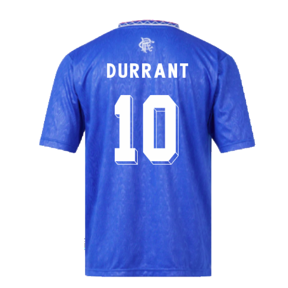 Rangers 1990 Home Retro Football Shirt (Durrant 10)