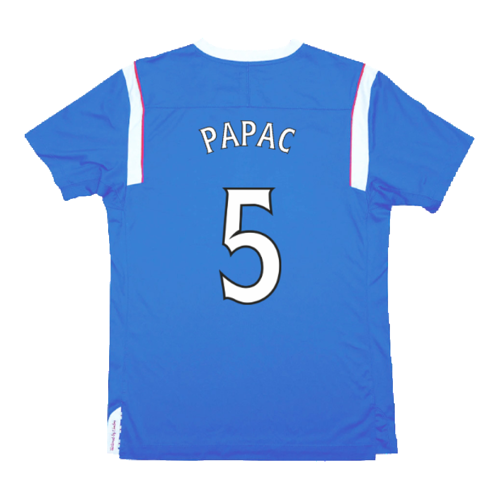 Rangers 2011-12 Home Shirt (M) (Excellent) (Papac 5)
