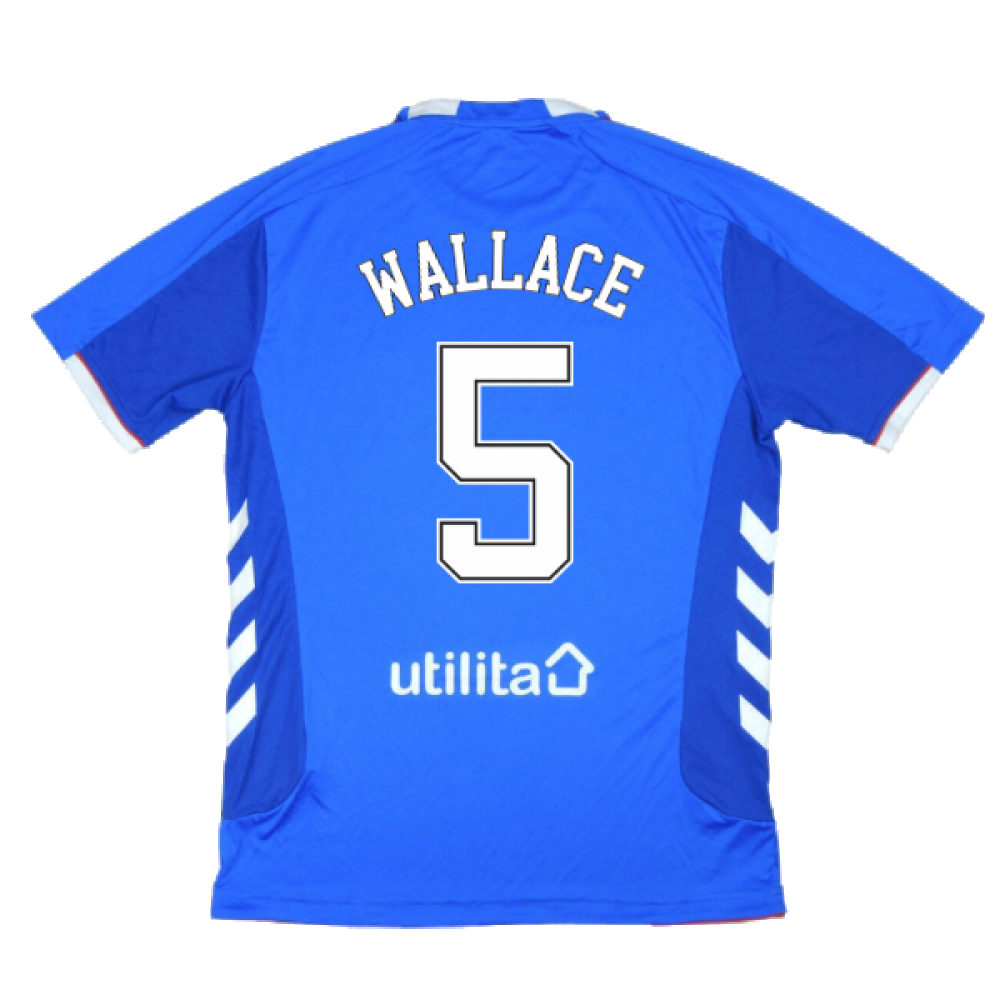 Rangers 2018-19 Home Shirt ((Excellent) L) (WALLACE 5)