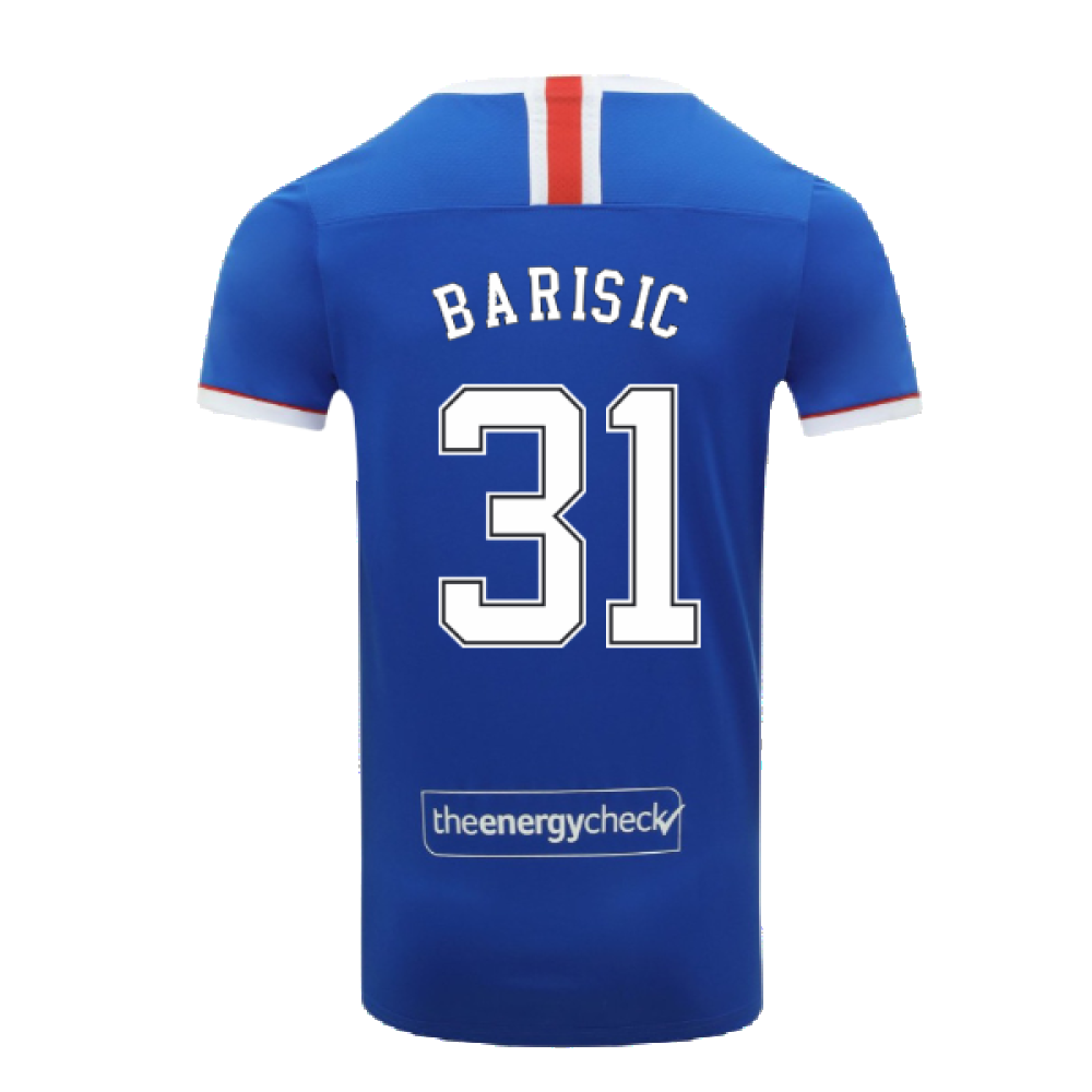 Rangers 2020-21 Home Shirt (S) (Mint) (BARISIC 31)