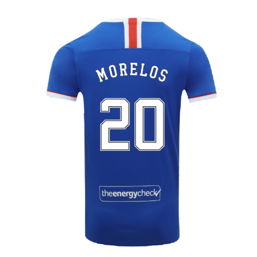 Rangers 2020-21 Home Shirt (S) (Mint) (MORELOS 20)