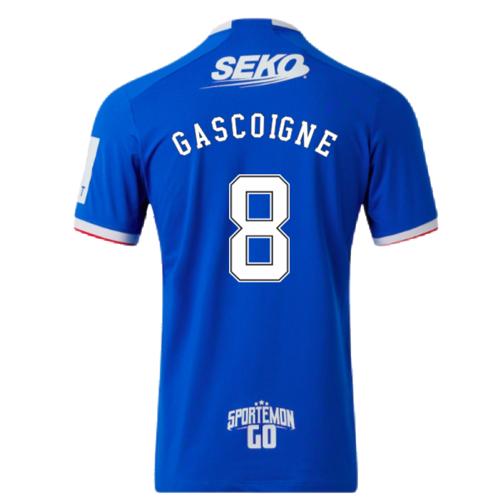 Rangers 2022-23 Home Shirt (XL) (Mint) (GASCOIGNE 8)