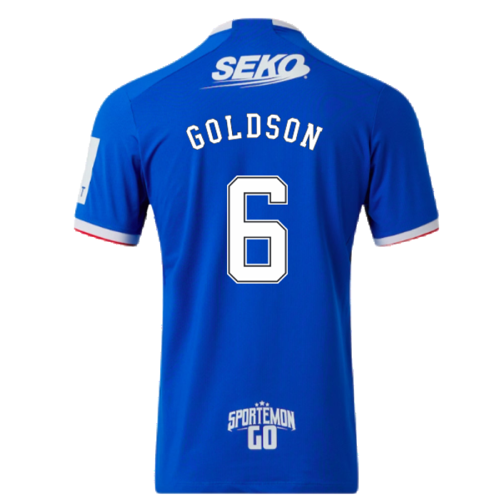 Rangers 2022-23 Home Shirt (XL) (Mint) (GOLDSON 6)