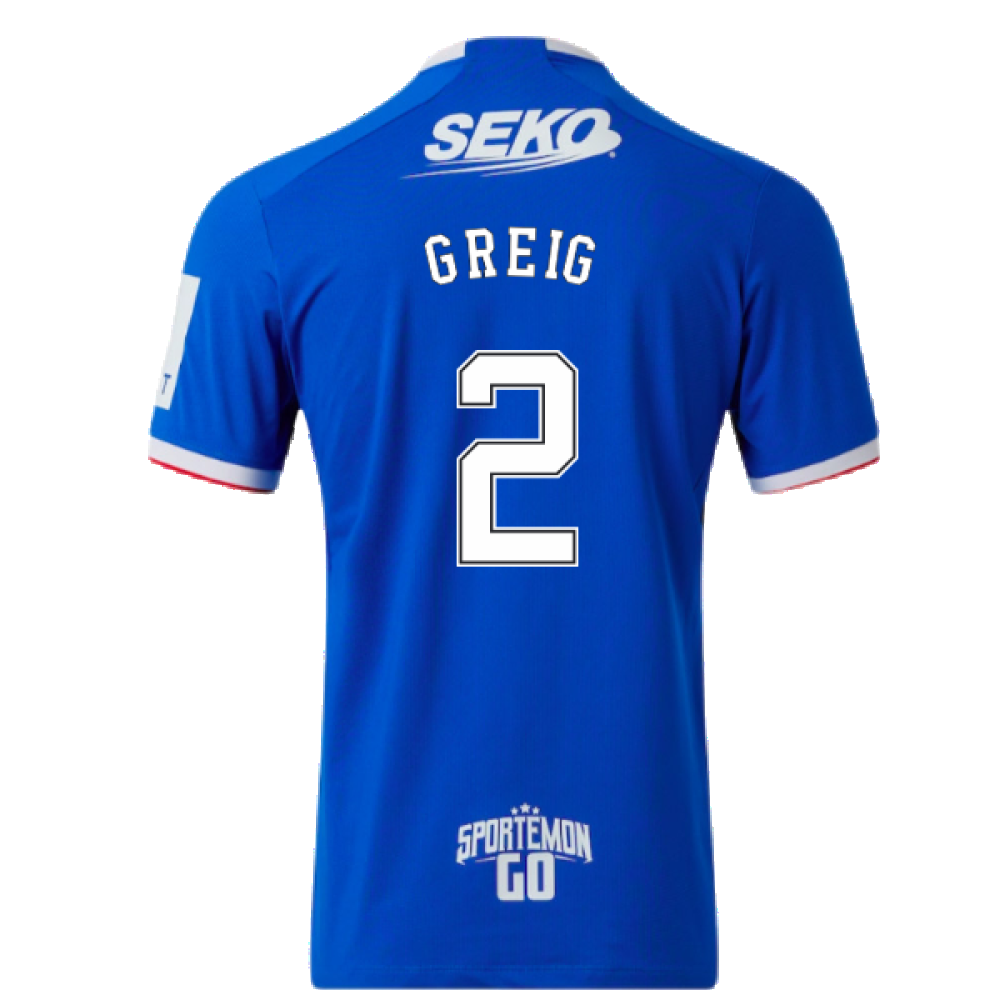 Rangers 2022-23 Home Shirt (XL) (Mint) (GREIG 2)