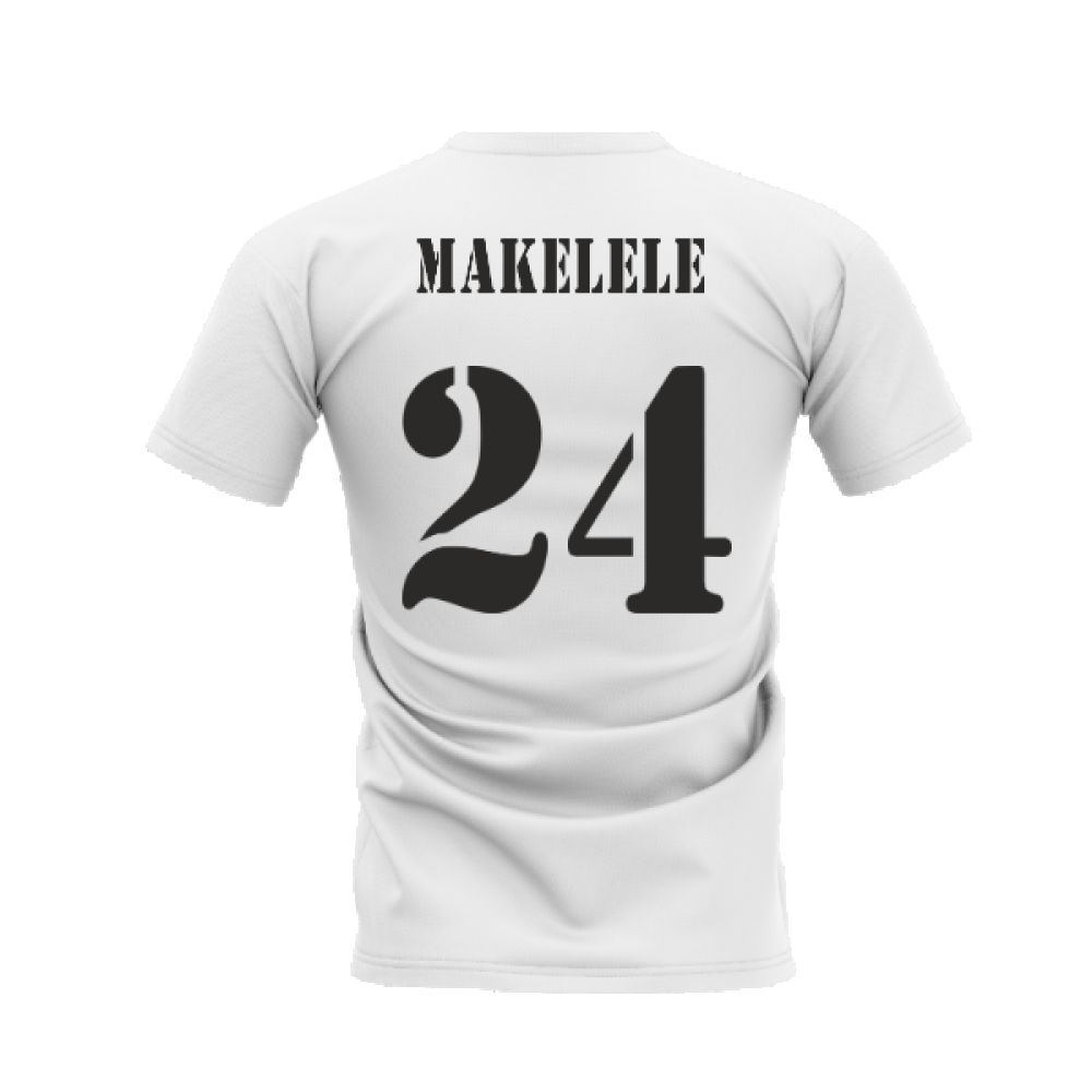 Real Madrid 2002-2003 Retro Shirt T-shirt - Text (White) (Makelele 24)