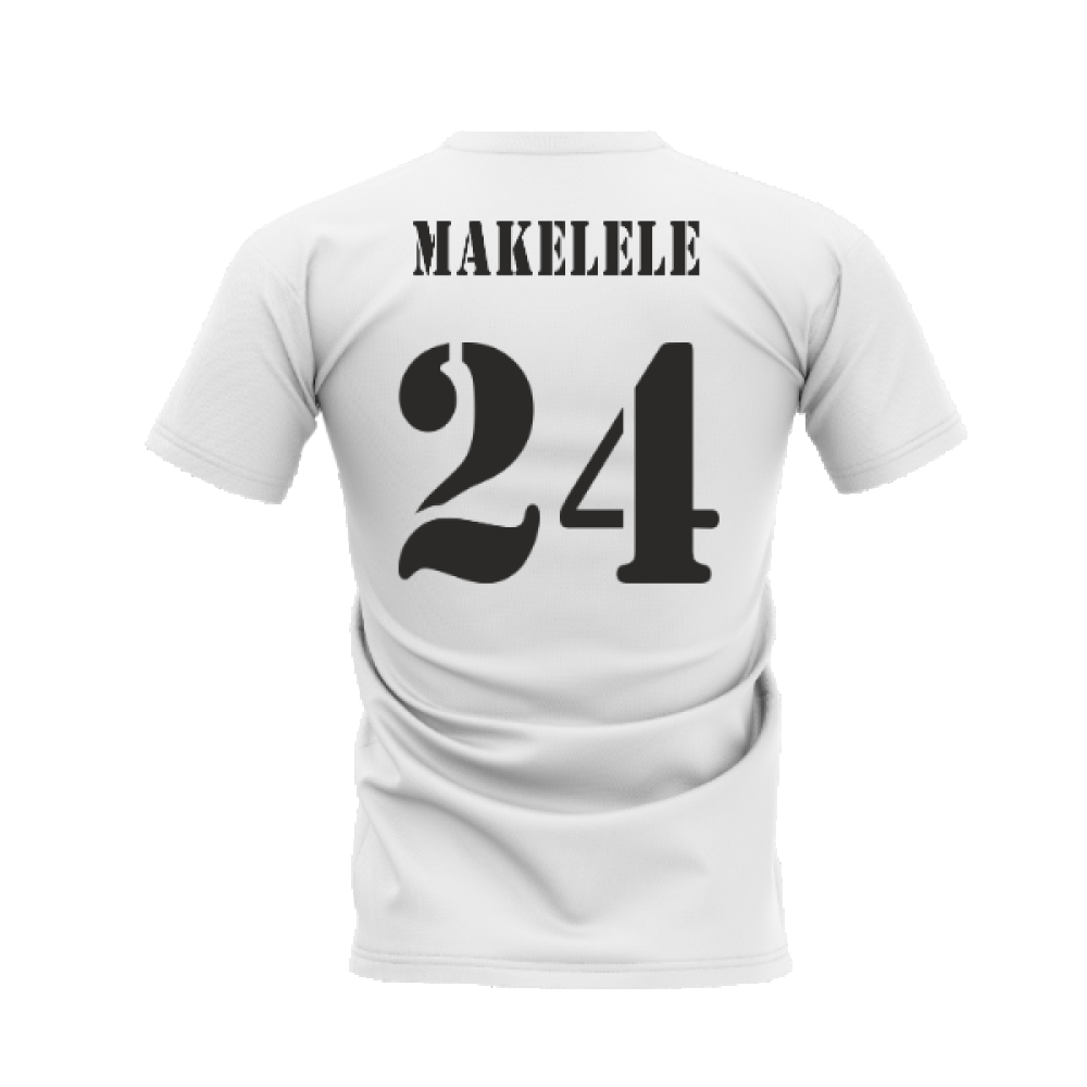 Real Madrid 2002-2003 Retro Shirt T-shirt (White) (Makelele 24)