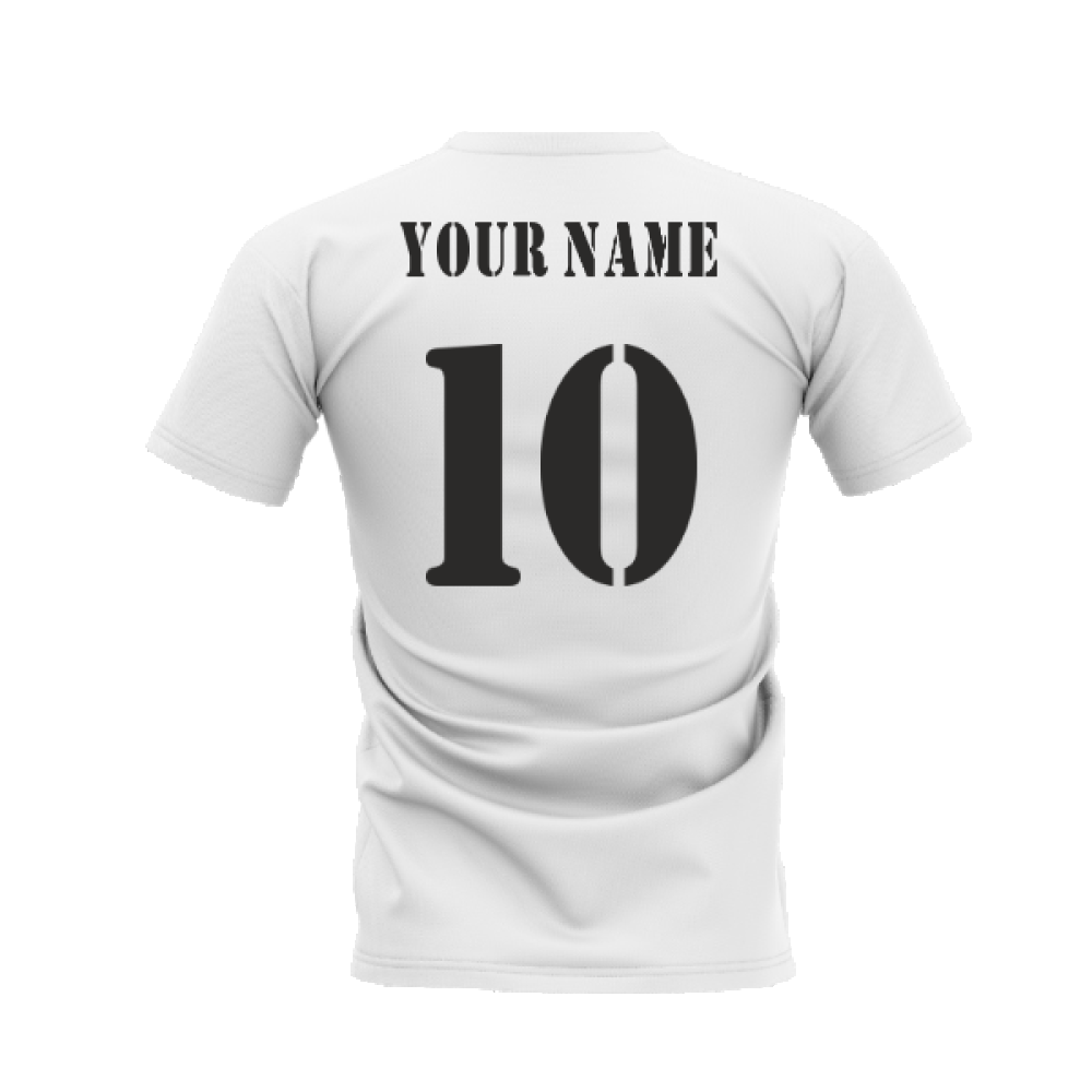 Real Madrid 2002-2003 Retro Shirt T-shirt (White) (Your Name)