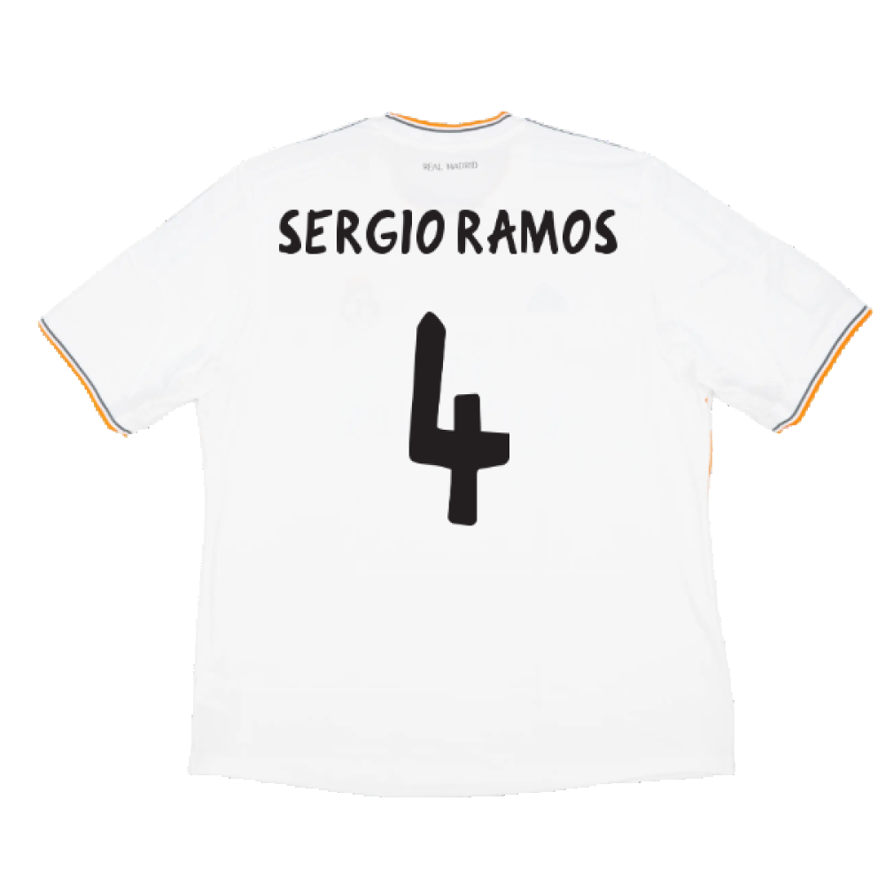 Real Madrid 2013-14 Home (M) (Very Good) (SERGIO RAMOS 4)