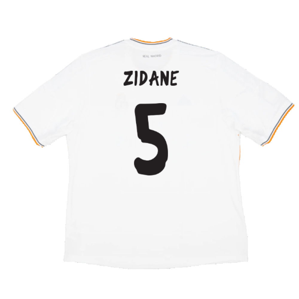 Real Madrid 2013-14 Home (M) (Very Good) (ZIDANE 5)