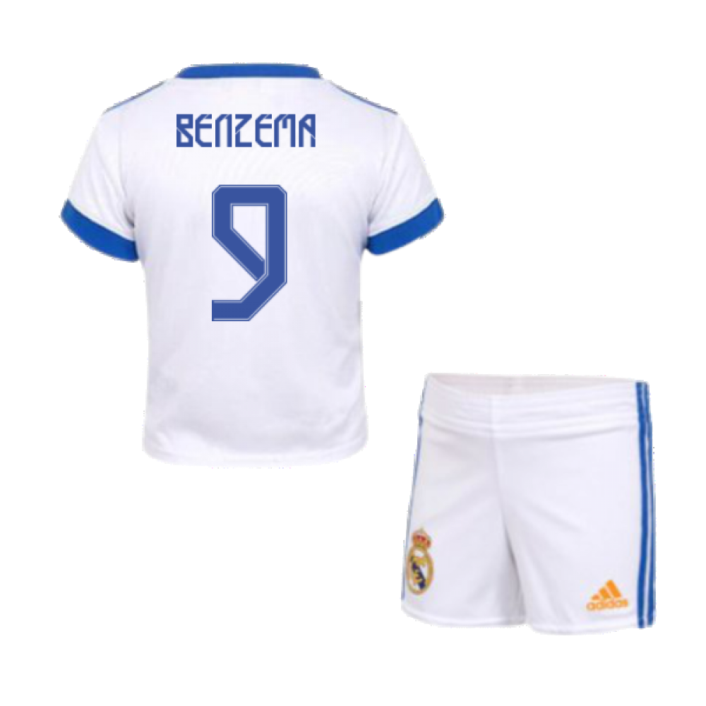 Real Madrid 2021-2022 Home Baby Kit (BENZEMA 9)