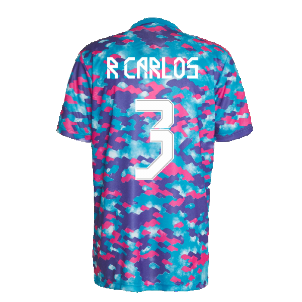 Real Madrid 2021-2022 Pre-Match Training Shirt (Pink) (R CARLOS 3)