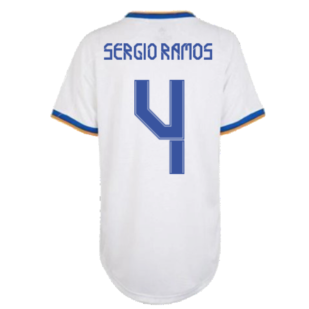 Real Madrid 2021-2022 Womens Home Shirt (SERGIO RAMOS 4)