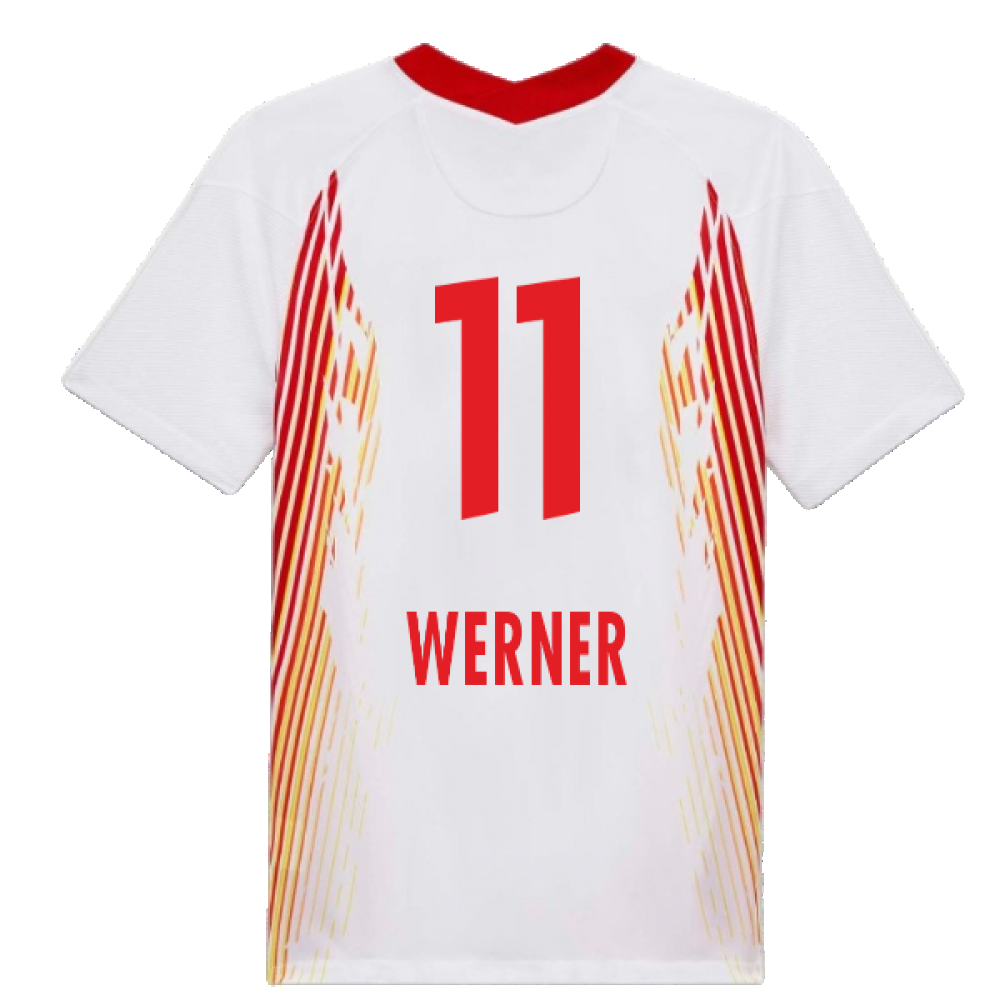 Red Bull Leipzig 2020-21 Home Shirt ((Excellent) S) (WERNER 11)