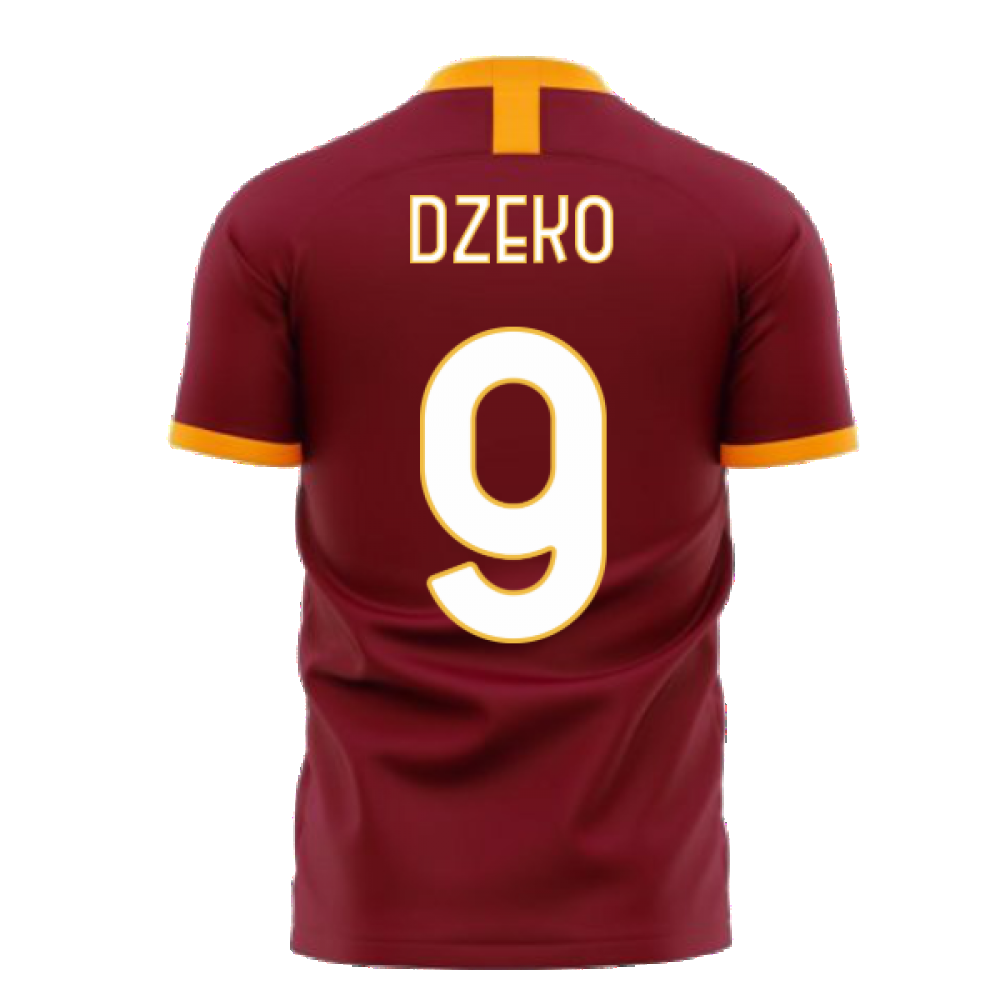 Roma 2024-2025 Home Concept Football Kit (Libero) (DZEKO 9)