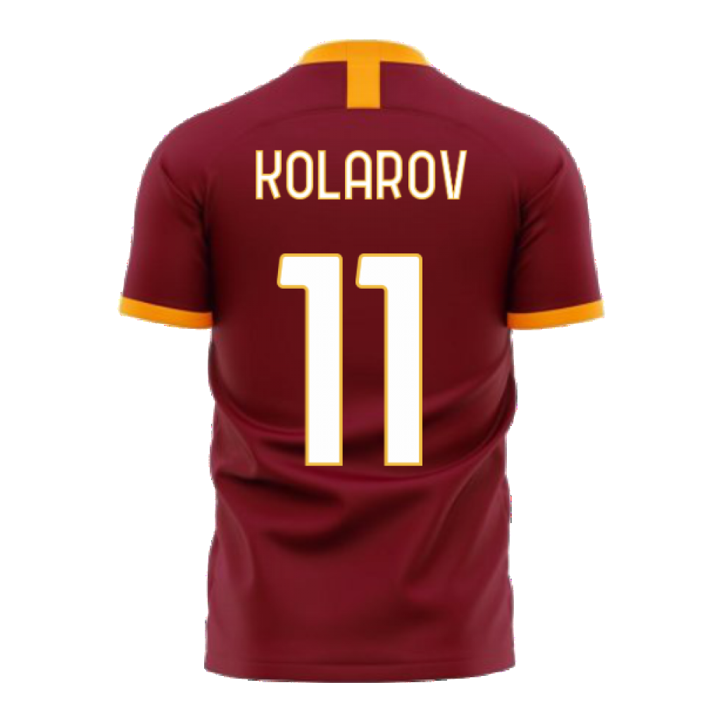 Roma 2024-2025 Home Concept Football Kit (Libero) - No Sponsor (KOLAROV 11)