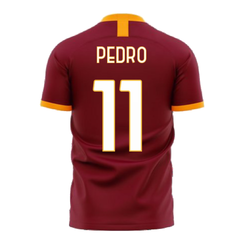 Roma 2024-2025 Home Concept Football Kit (Libero) - No Sponsor (PEDRO 11)