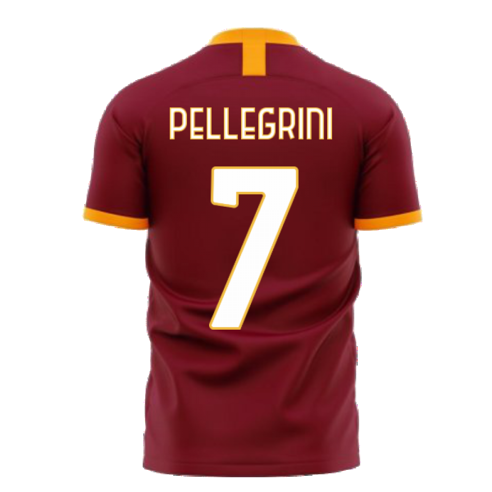 Roma 2025-2026 Home Concept Football Kit (Libero) - No Sponsor (PELLEGRINI 7)