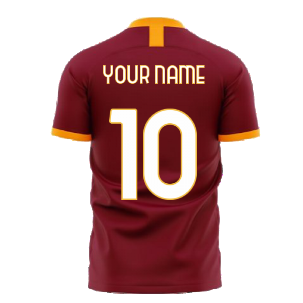 Roma 2024-2025 Home Concept Football Kit (Libero) - No Sponsor (Your Name)