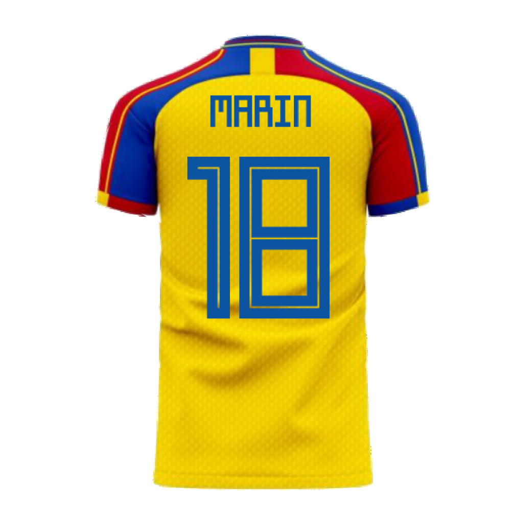 Romania 2024-2025 Home Concept Football Kit (Libero) (MARIN 18)