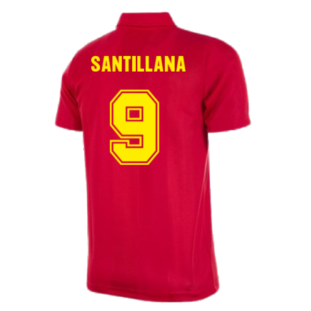 Spain 1984 Retro Football Shirt (Santillana 9)