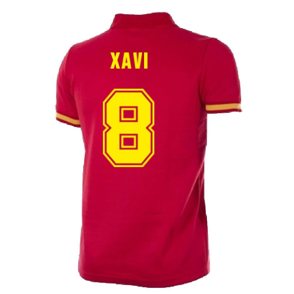 Spain 1988 Retro Football Shirt (XAVI 8)