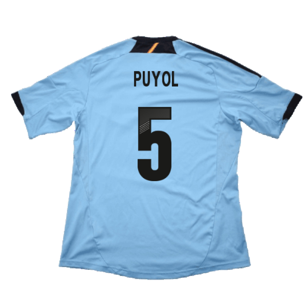 Spain 2012-13 Away Shirt (XLB) (Very Good) (Puyol 5)