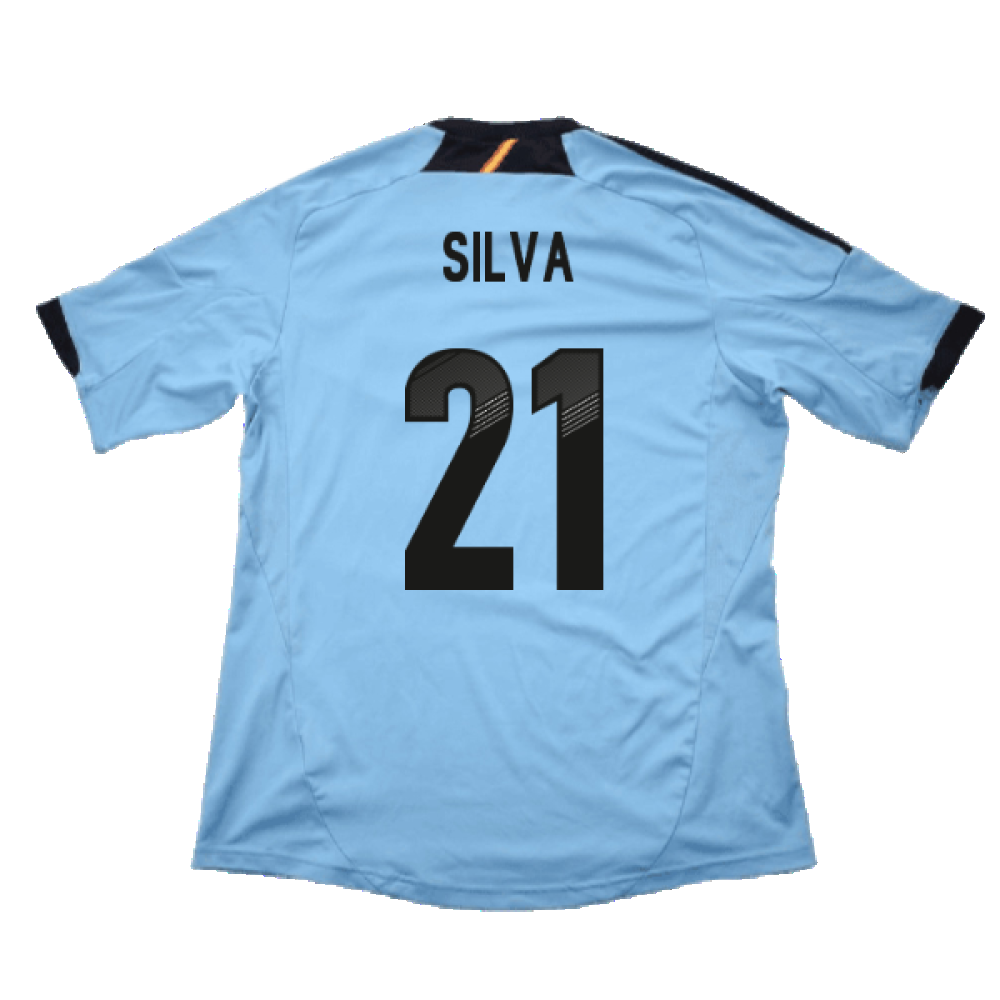 Spain 2012-13 Away Shirt (XLB) (Very Good) (Silva 21)