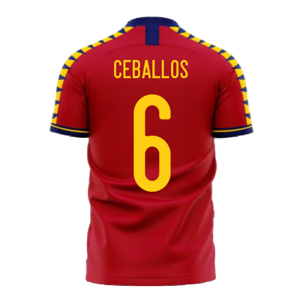 Spain 2024-2025 Home Concept Football Kit (Libero) (CEBALLOS 6)