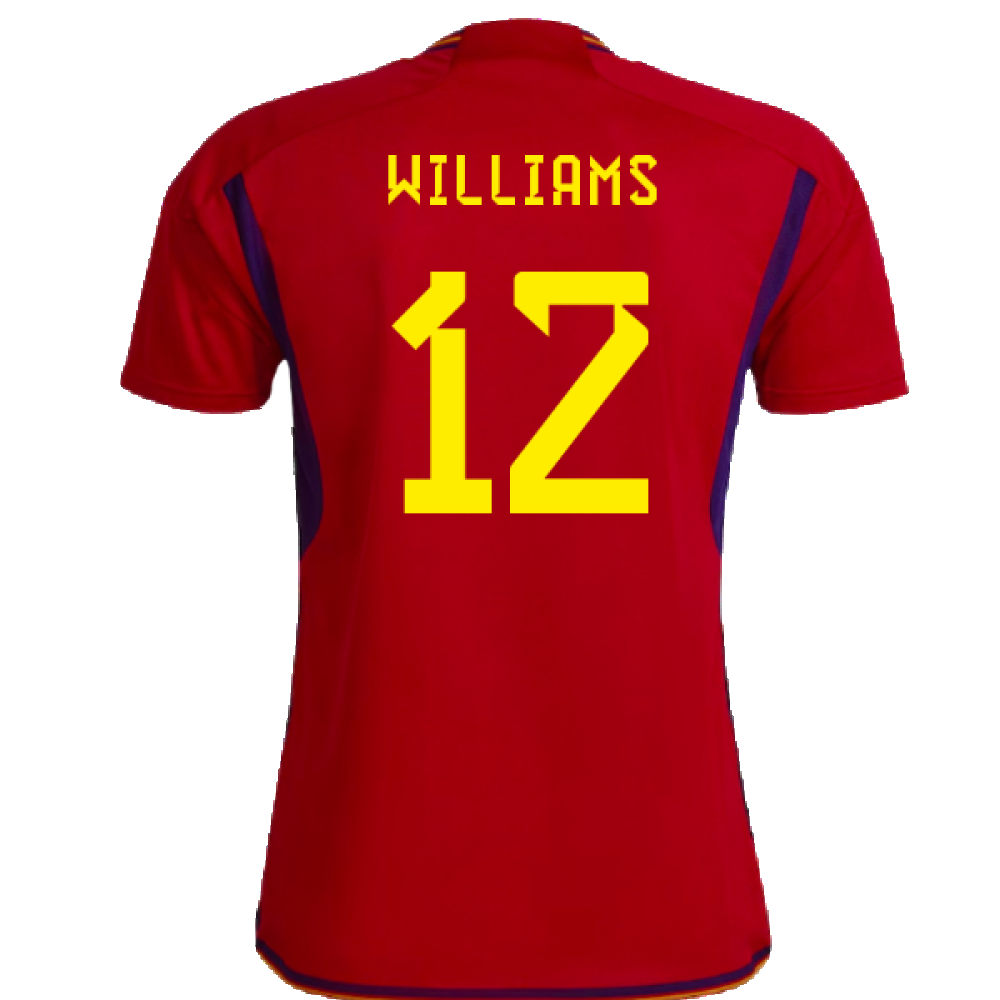Spain 2022-23 Home Shirt (Womens XL-) (Williams 12) (Mint)