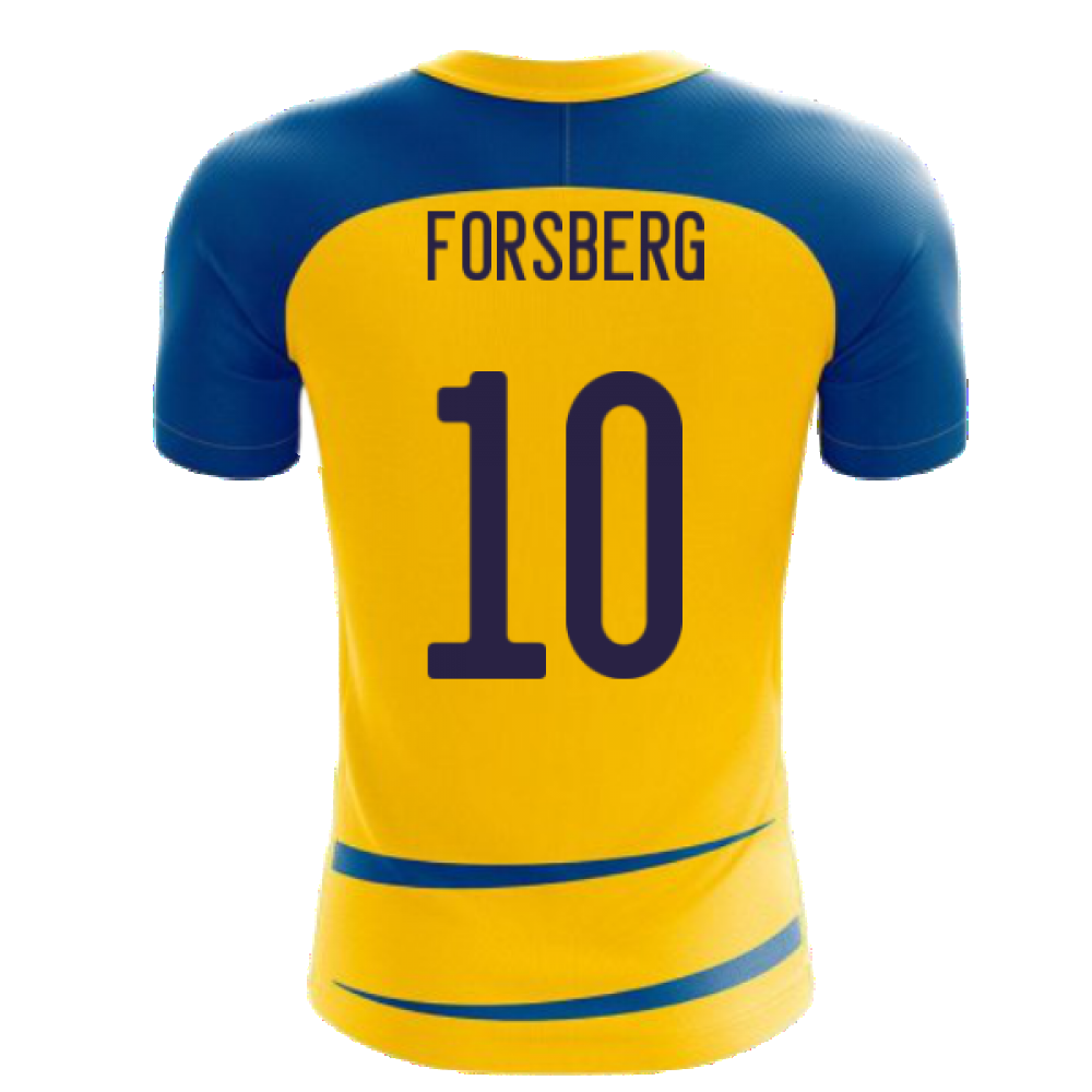 Sweden 2024-2025 Home Concept Football Kit (Airo) (FORSBERG 10)