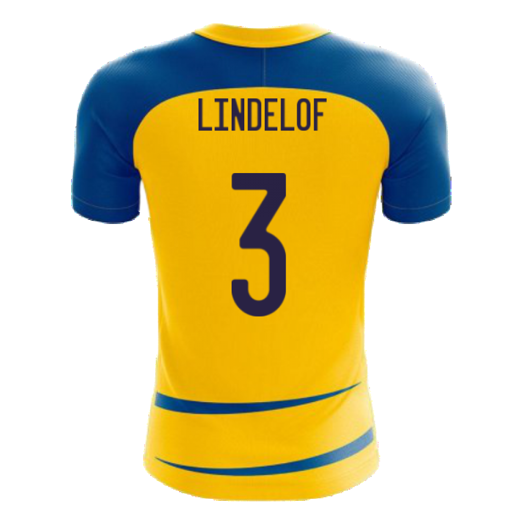 Sweden 2024-2025 Home Concept Football Kit (Airo) (LINDELOF 3)