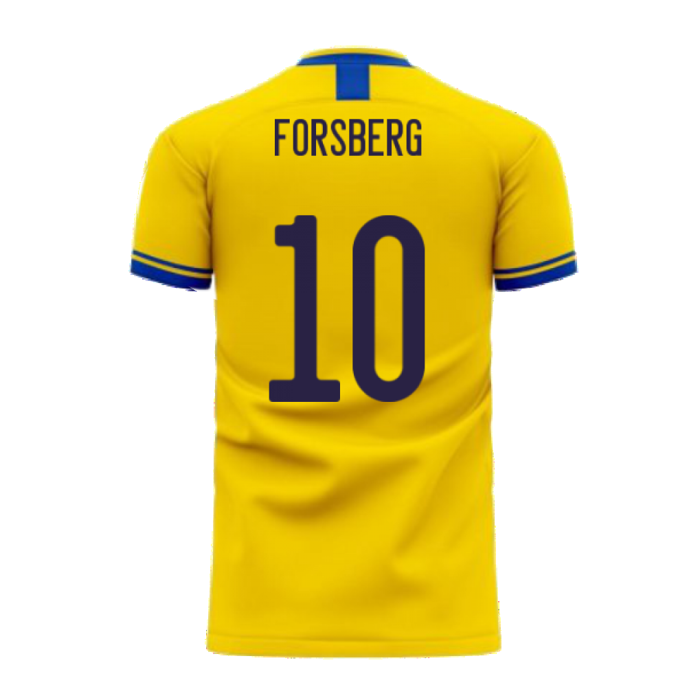 Sweden 2024-2025 Home Concept Football Kit (Libero) (FORSBERG 10)