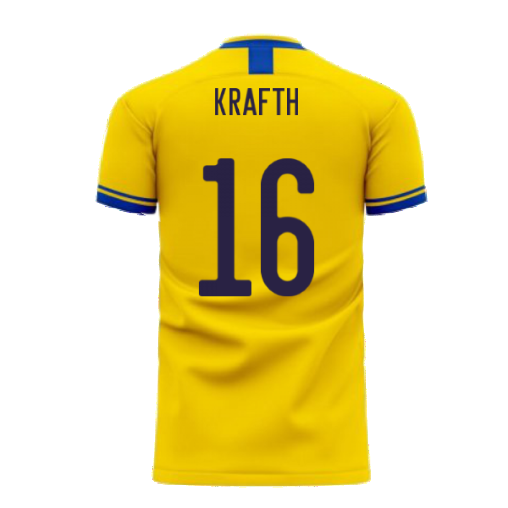 Sweden 2024-2025 Home Concept Football Kit (Libero) (KRAFTH 16)