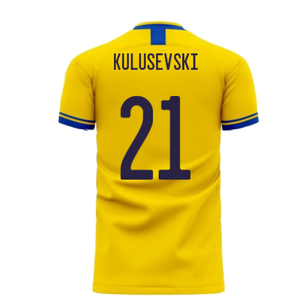 Sweden 2024-2025 Home Concept Football Kit (Libero) (KULUSEVSKI 21)