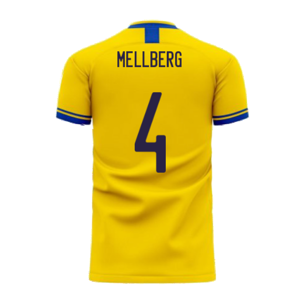 Sweden 2024-2025 Home Concept Football Kit (Libero) (MELLBERG 4)